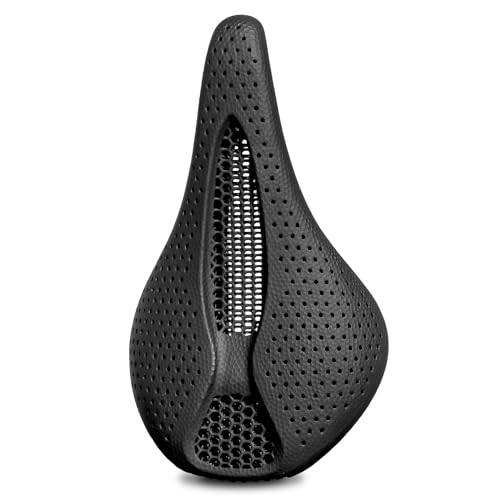 BUCKLOS Bike Saddle 3D Printing Bike Seat Mountain Road Comfortable Bicycle Cushion,Fit for MTB BMX XC Gravel Bikes Road Bikes…
