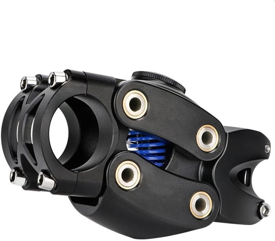 Mountain Bike Shock Spring Absorber Suspension Stem for Bicycles, Shock-Absorbing Bicycle handleI Buffer for Road, Gravel, and E-Bikes 7 Degrees 90mm Dashpot stem Spring