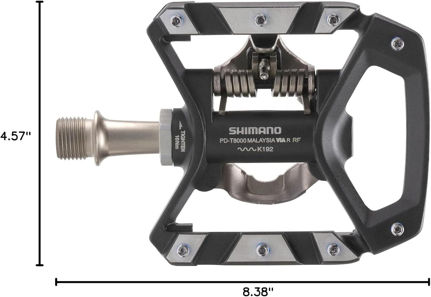 Shimano Deore XT PD-T8000 Pedal Trekking, Black, One Size
