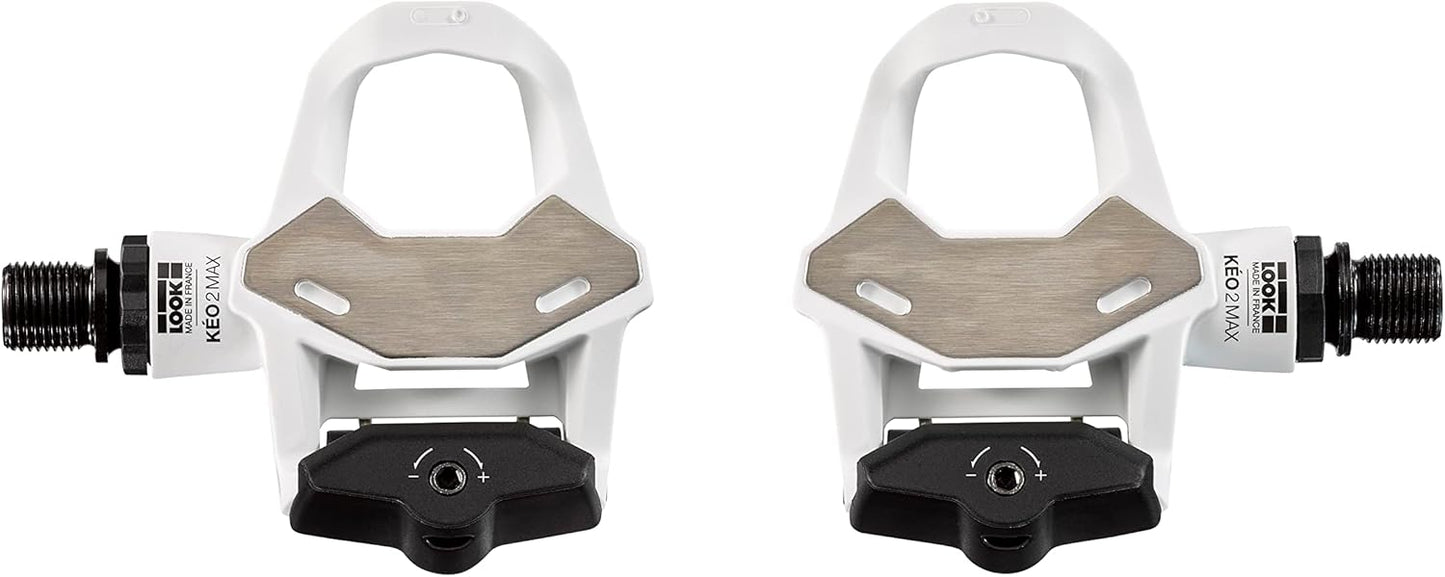 LOOK Cycle - KEO 2 Max - Road Bike Pedals - Large 500mm² Contact Area - Full Power Transfer - Ultra Lightweight Pedals, Normal Body - Clipless Pedal - Adjustable Tension