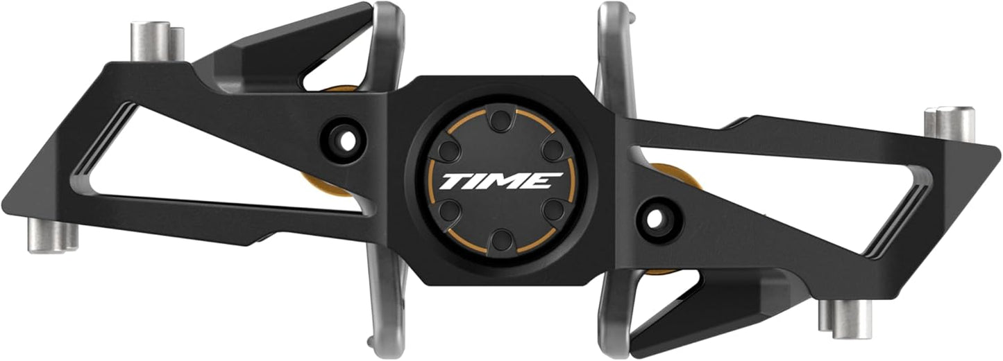 Time Sport Pedals Speciale 12 Large - Aluminum Body, Titanium Spindle, ATAC Standard Cleats Included - Black Gold B1