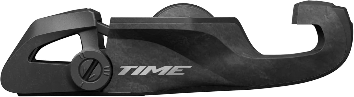 Time XPRO 12 Q-Factor 57 Carbon Pedals with Titanium Spindle and ICLIC Free Cleats - Carbon Silver B1