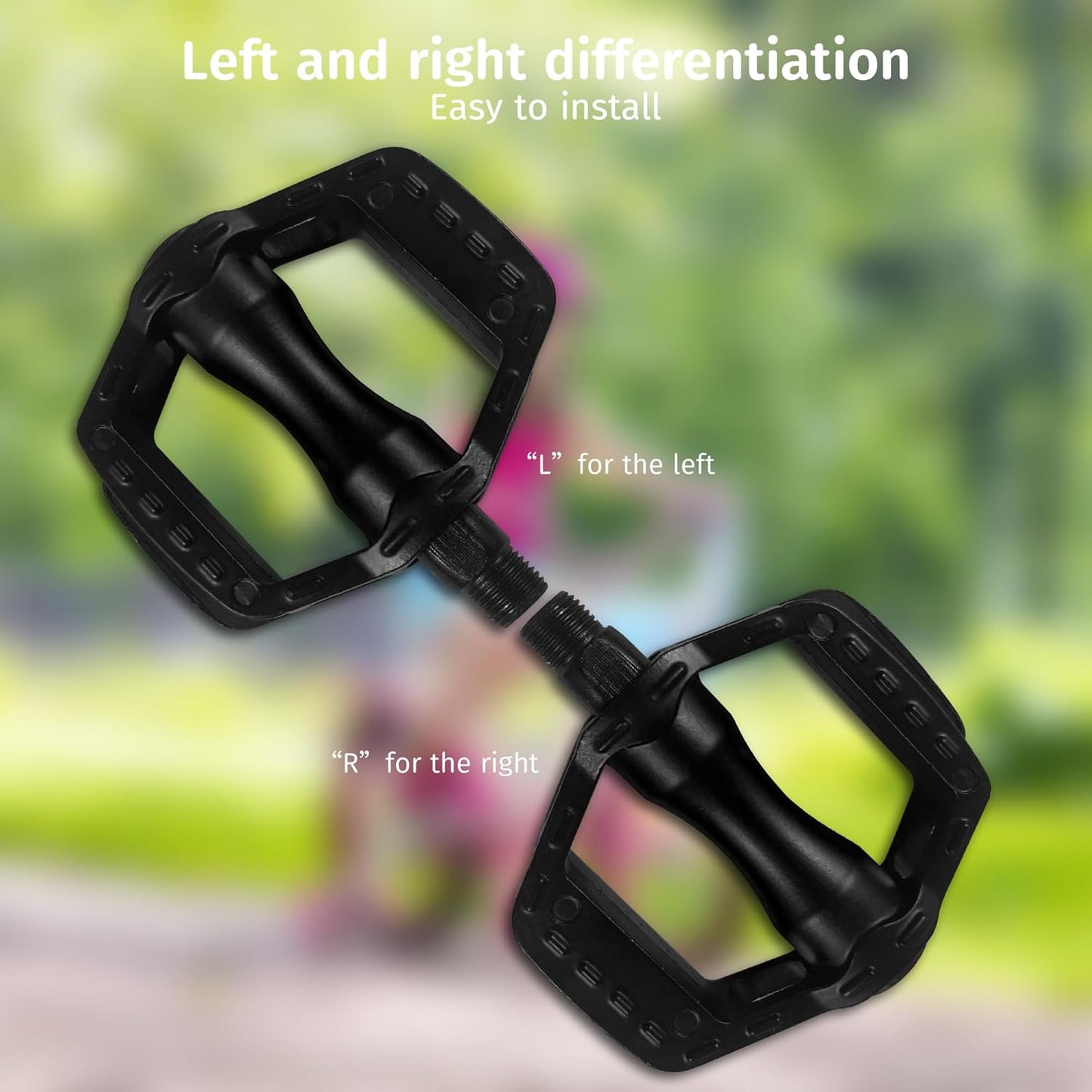 Aluminum Kids Bike Pedals 1/2 Inch for Kids Bikes12 14 16 18 20 Inch Toddler Bikes Upgraded Replacement Bicycle Pedals