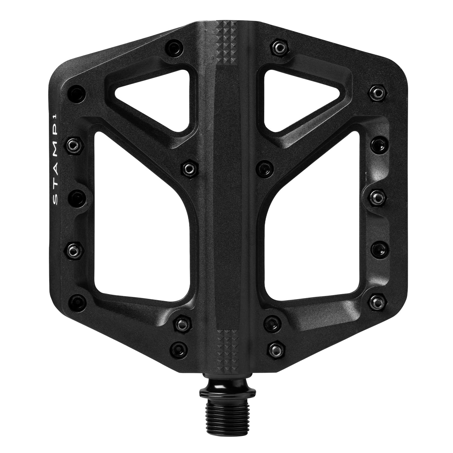 Crankbrothers Stamp Flat MTB Pedals - Size-Specific, Lightweight, Versatile, Durable Bike Pedals