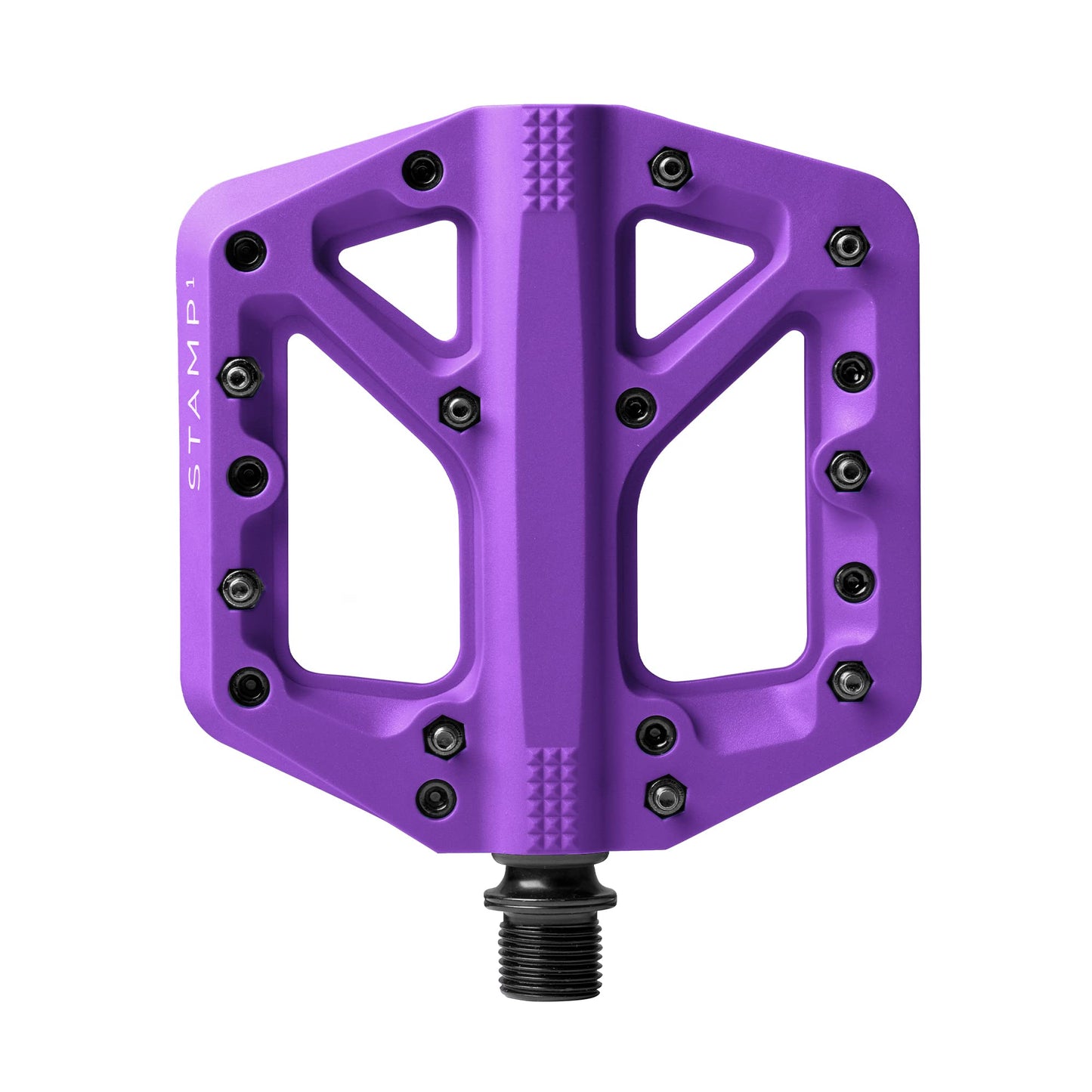 Crankbrothers Stamp Flat MTB Pedals - Size-Specific, Lightweight, Versatile, Durable Bike Pedals