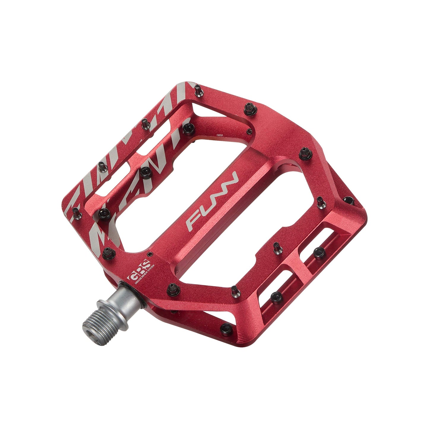 Funn Funndamental Flat Pedals - Wide Platform Bicycle Pedals for BMX/MTB Mountain Bike, Adjustable Grip for Outstanding Stability, 9/16-inch CrMo Axle