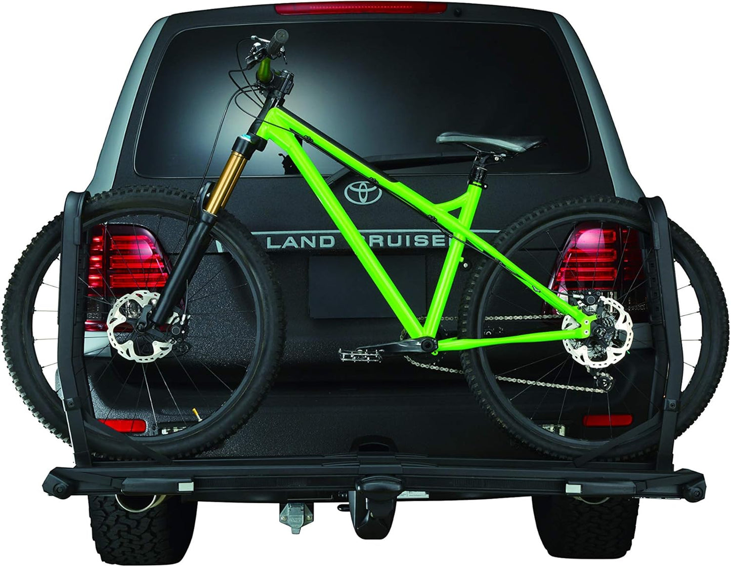 INNO INH110 Tire Hold Hitch Mount (1.25"/2") Platform Rack (1) Bike (E-Bike, Fat Tire, Full Suspension, Carbon Compatible)