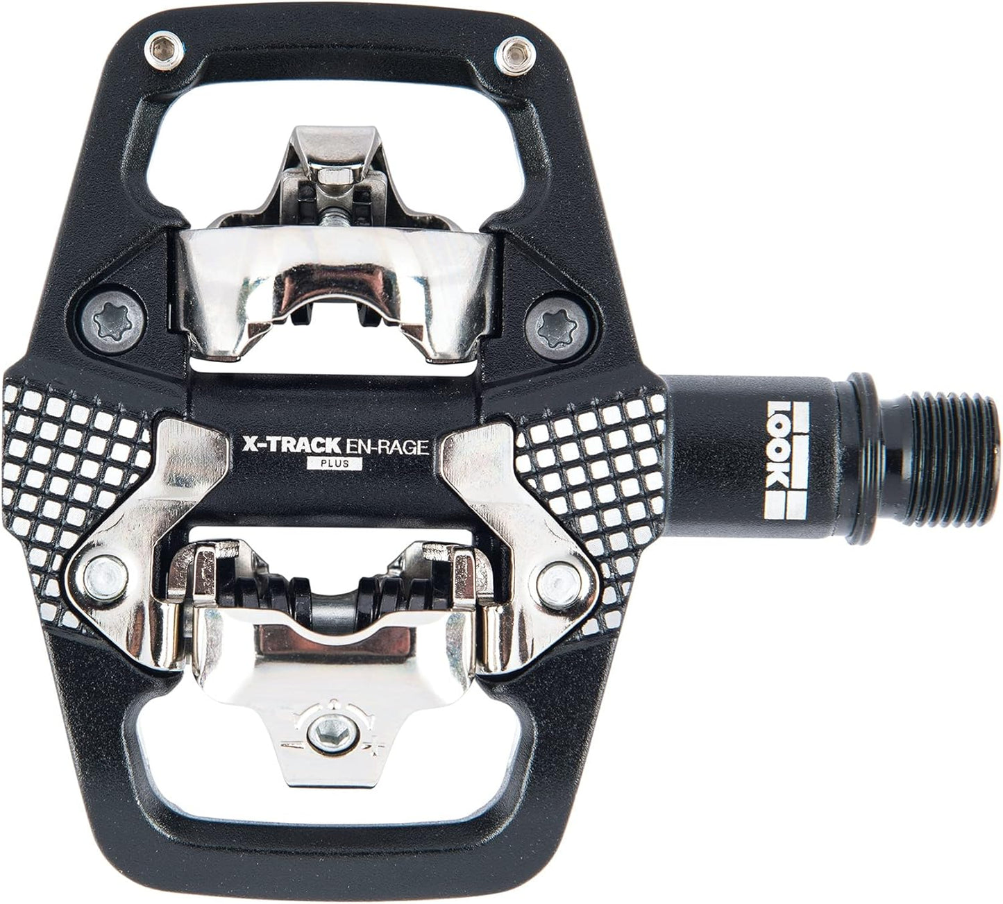 LOOK Cycle - X-Track En-Rage Plus MTB Pedals - Standard SPD Mechanism Compatible - Ultra Strong Forged Aluminum Body - Large Contact Surfaces - Ideal Enduro Bike Pedals
