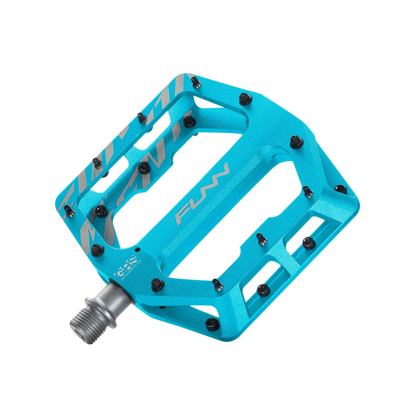Funn Funndamental Flat Pedals - Wide Platform Bicycle Pedals for BMX/MTB Mountain Bike, Adjustable Grip for Outstanding Stability, 9/16-inch CrMo Axle