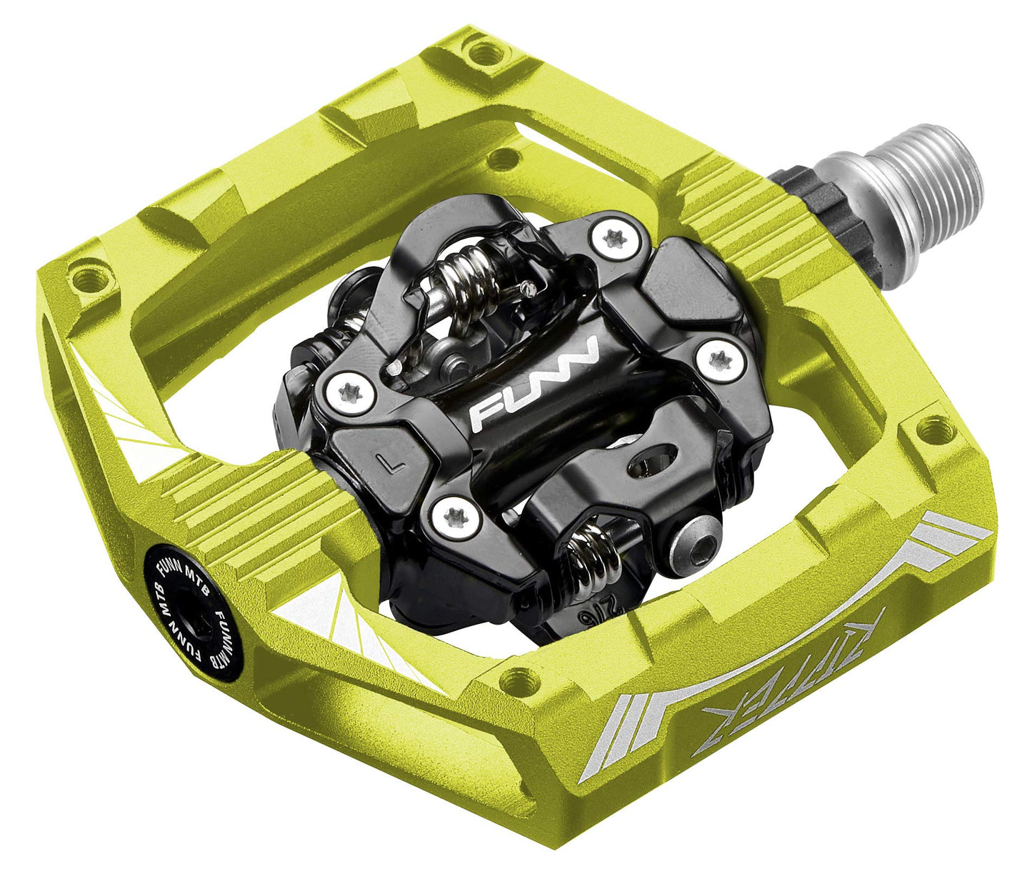 Funn Ripper Mountain Bike Clipless Pedals, Rocker Clip/Spring-Loaded Clip-in Mechanism, Compatible with SPD Cleats, 9/16" CrMo Axle Bicycle Pedals for MTB/Gravel Cycling