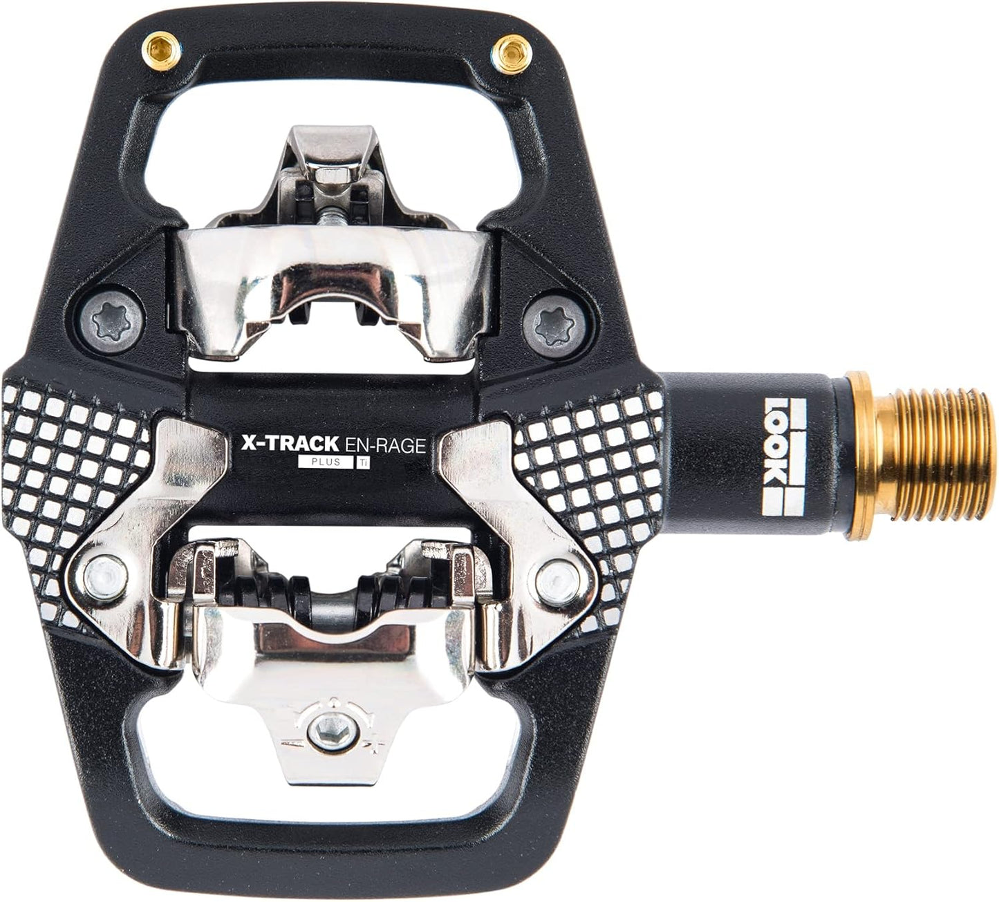 Look Cycle - X-Track En-Rage Plus MTB Pedals - Standard SPD Mechanism Compatible - Ultra Strong Forged Aluminum Body - Large Contact Surfaces - Ideal Enduro Bike Pedals