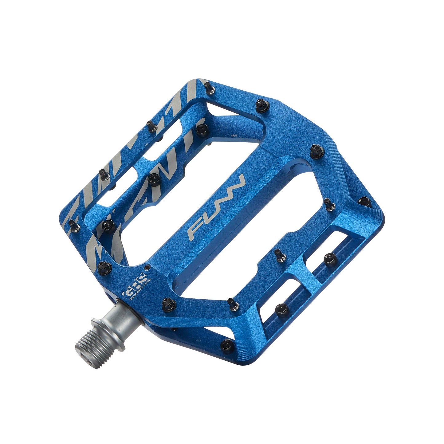 Funn Funndamental Flat Pedals - Wide Platform Bicycle Pedals for BMX/MTB Mountain Bike, Adjustable Grip for Outstanding Stability, 9/16-inch CrMo Axle