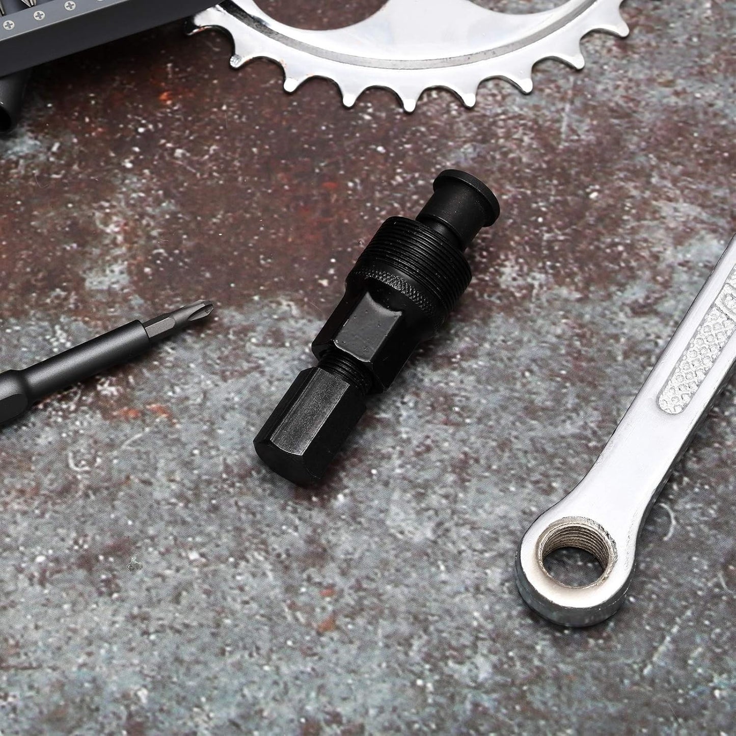 Skylety Crank Remover Bicycle Crank Puller Bike Crankset Crank Arm Puller Compact Crank Puller Cycling Power Pull Crank Pulley Tool Repair Maintenance Remover for Bikes, Black
