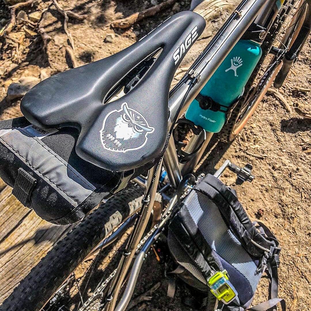 Sage Beccus Bike Saddle | Titanium Rails Bicycle Comfort Cushion Seat | Mountain Road Bikes Padded Cycling Seats | Men and Women Exercise Performance Cycle Accessories