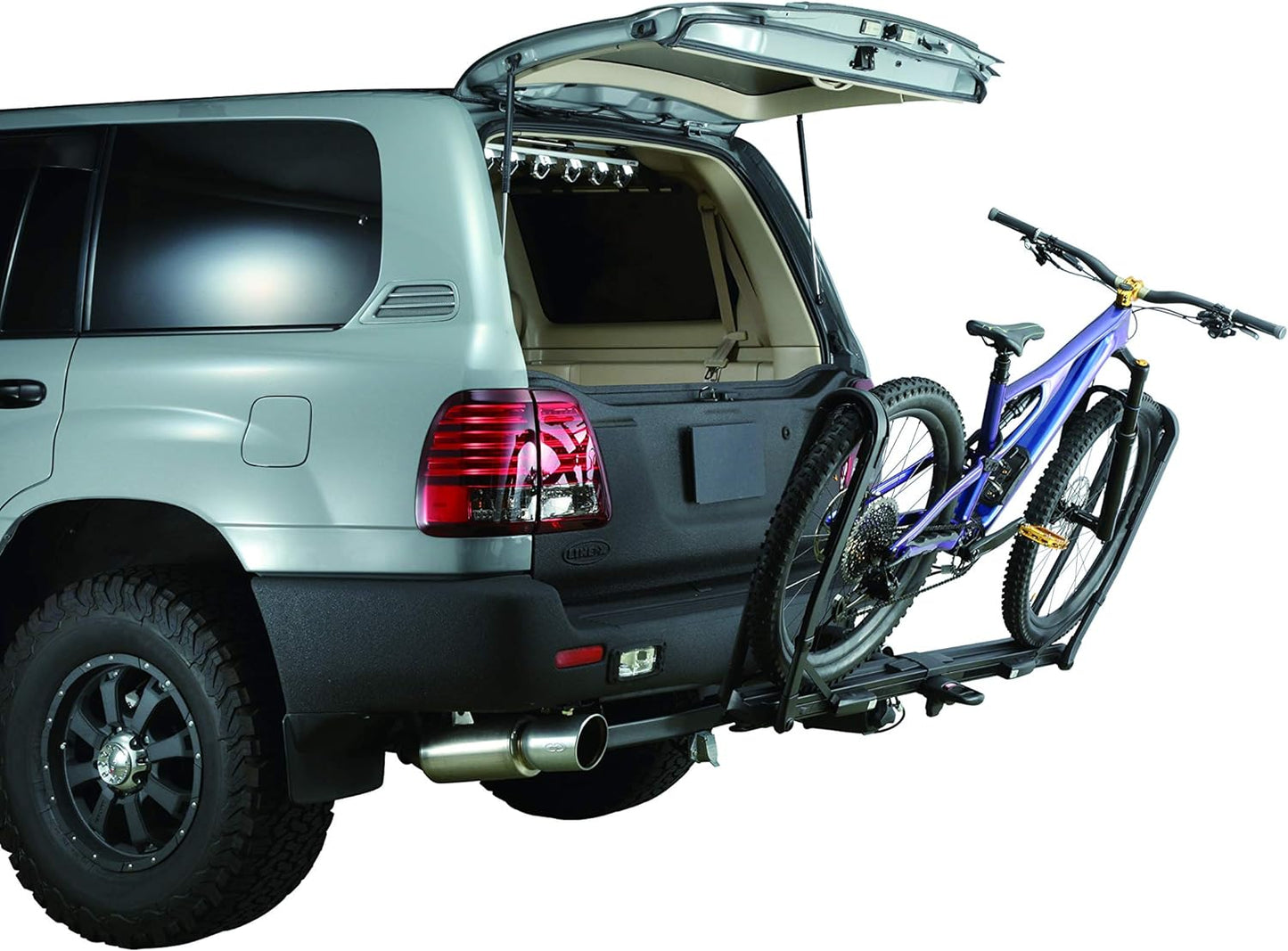 INNO INH110 Tire Hold Hitch Mount (1.25"/2") Platform Rack (1) Bike (E-Bike, Fat Tire, Full Suspension, Carbon Compatible)