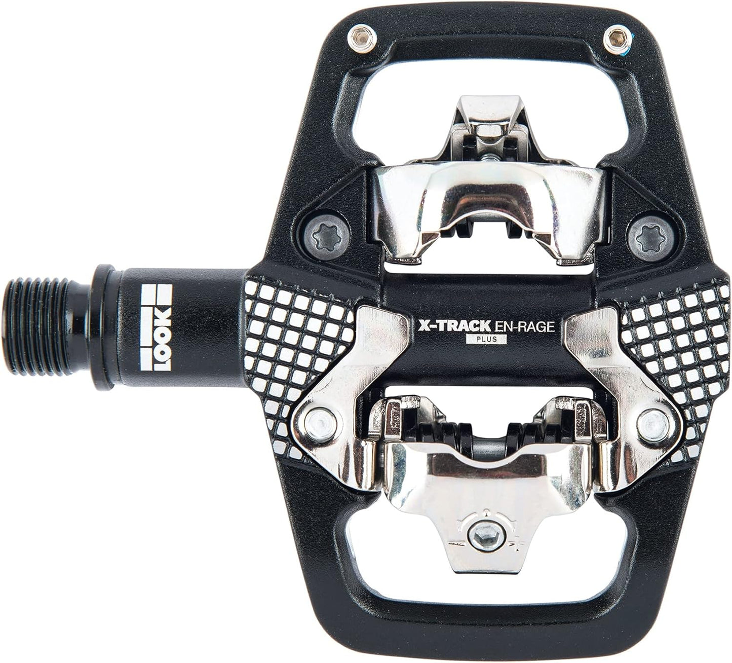 LOOK Cycle - X-Track En-Rage Plus MTB Pedals - Standard SPD Mechanism Compatible - Ultra Strong Forged Aluminum Body - Large Contact Surfaces - Ideal Enduro Bike Pedals