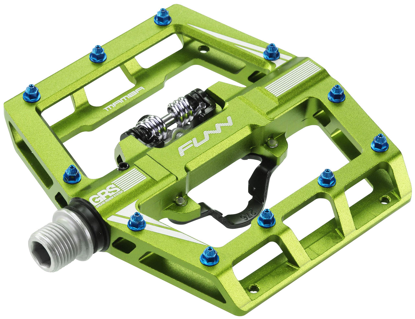 Funn Mamba MTB Clipless Pedals, Single Sided Clip Mountain Bike Pedals, Compatible with SPD Cleats, 9/16-Inch CrMo Axle Bicycle Pedals for MTB/BMX/Gravel Cycling