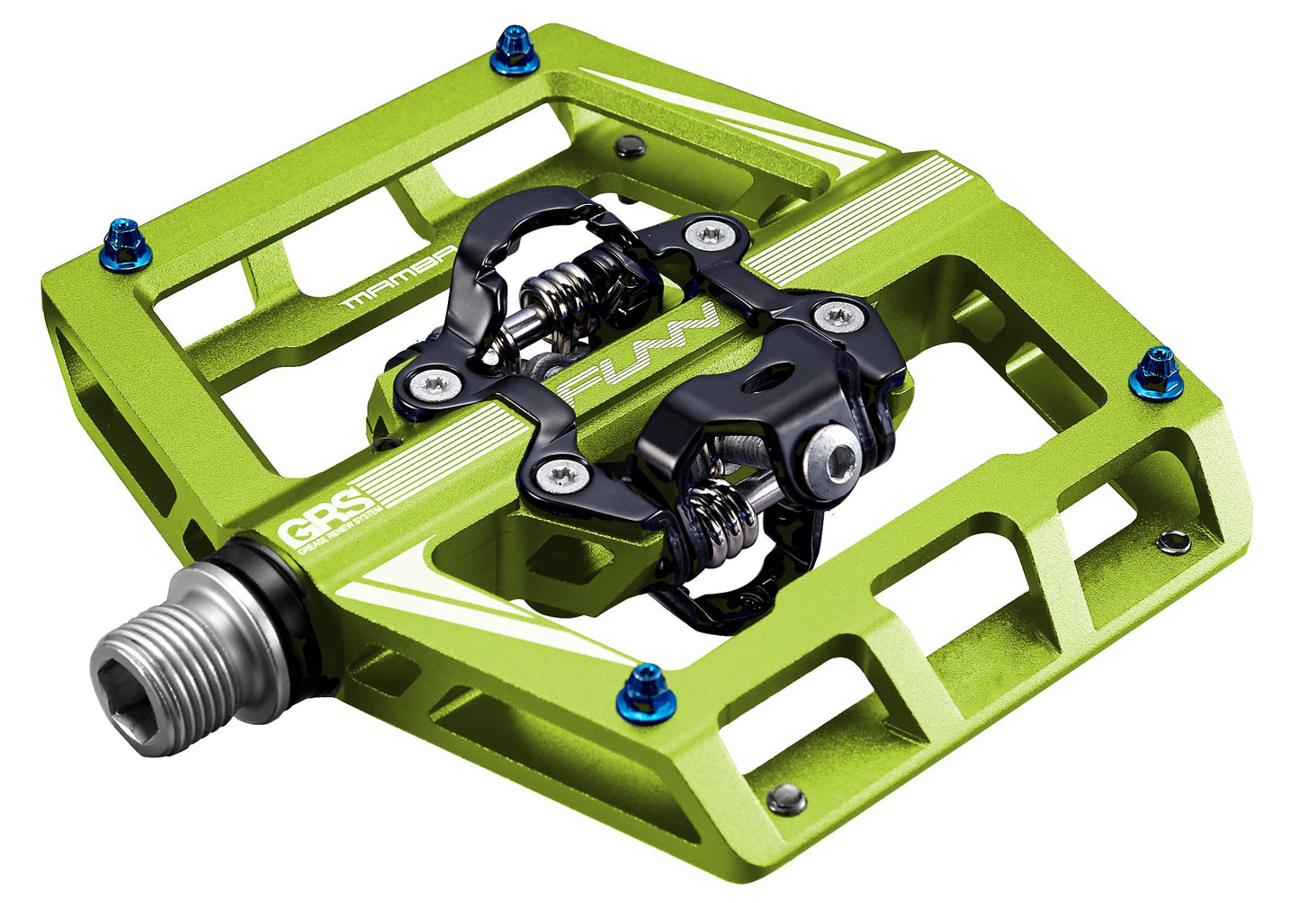 Funn Mamba Mountain Bike Clipless Pedals, Double Sided Clip Wide Platform MTB Pedals, Compatible with SPD Cleats, 9/16-Inch CrMo Axle Bicycle Pedals for MTB/BMX/Gravel Cycling