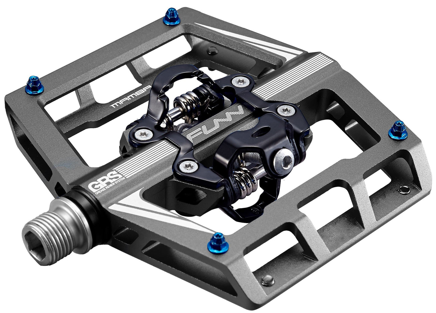 Funn Mamba Mountain Bike Clipless Pedals, Double Sided Clip Wide Platform MTB Pedals, Compatible with SPD Cleats, 9/16-Inch CrMo Axle Bicycle Pedals for MTB/BMX/Gravel Cycling