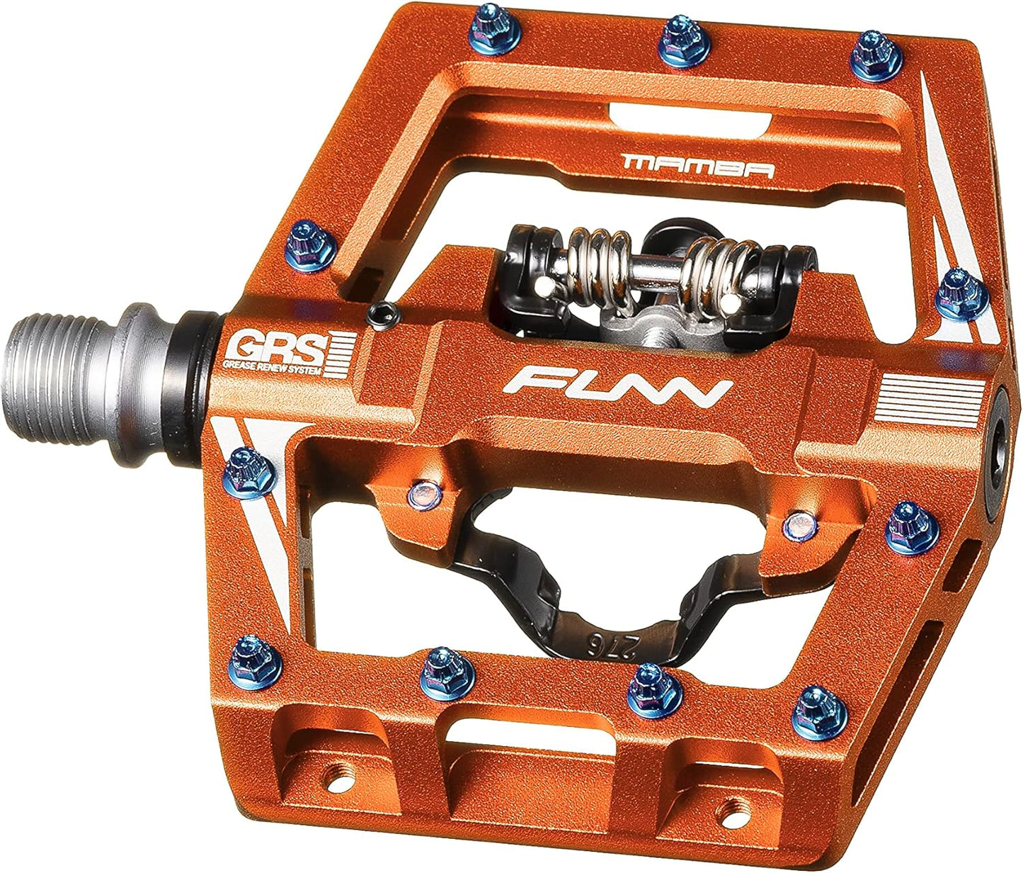 Funn Mamba S MTB Clipless Pedals, Single Sided Clip Mountain Bike Pedals, Compatible with SPD Cleats, 9/16-Inch CrMo Axle Bicycle Pedals for MTB/BMX/Gravel Cycling