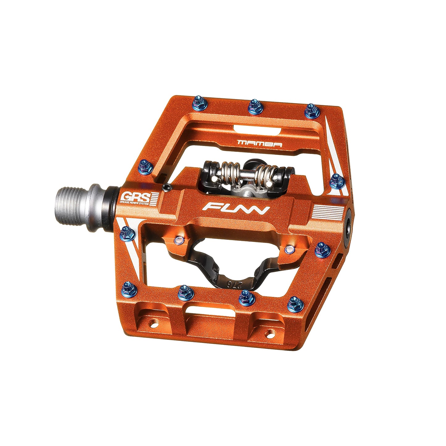 Funn Mamba S MTB Clipless Pedals, Single Sided Clip Mountain Bike Pedals, Compatible with SPD Cleats, 9/16-Inch CrMo Axle Bicycle Pedals for MTB/BMX/Gravel Cycling