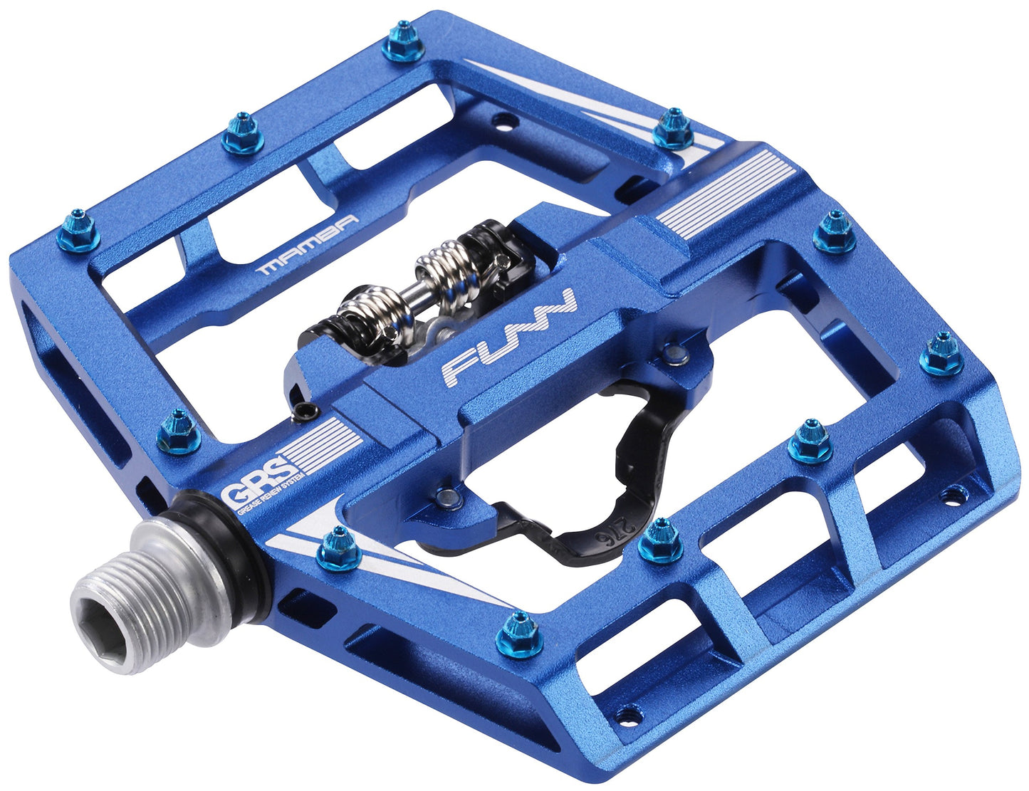 Funn Mamba MTB Clipless Pedals, Single Sided Clip Mountain Bike Pedals, Compatible with SPD Cleats, 9/16-Inch CrMo Axle Bicycle Pedals for MTB/BMX/Gravel Cycling