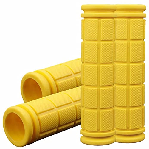 4Pcs Bike Handle Grips, Kids Non-Slip-Rubber Bicycle Handlebar Grips, Specialized Replacement Bike Grips, for Beach Cruiser Razor Scooter Foldable Mountain Bicycle Tricycle BMX MTB