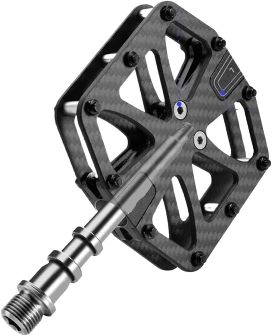 Ultra-Light Carbon Fiber Pattern Pedals 3-Bearing Bike Pedals Labor Saving Road Mountain Bike Pedal