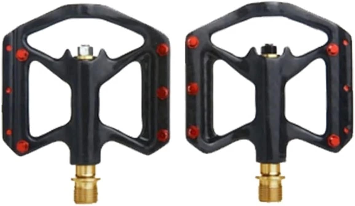 Mountain Bike Pedals, Mountain Carbon Fiber Platform Pedal MTB Bicycle Cycling Pedal Anti-Slip