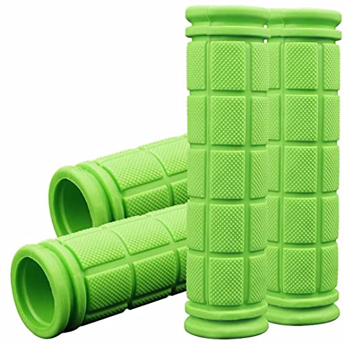 4Pcs Bike Handle Grips, Kids Non-Slip-Rubber Bicycle Handlebar Grips, Specialized Replacement Bike Grips, for Beach Cruiser Razor Scooter Foldable Mountain Bicycle Tricycle BMX MTB