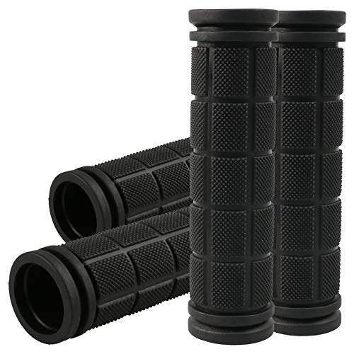 4Pcs Bike Handle Grips, Kids Non-Slip-Rubber Bicycle Handlebar Grips, Specialized Replacement Bike Grips, for Beach Cruiser Razor Scooter Foldable Mountain Bicycle Tricycle BMX MTB