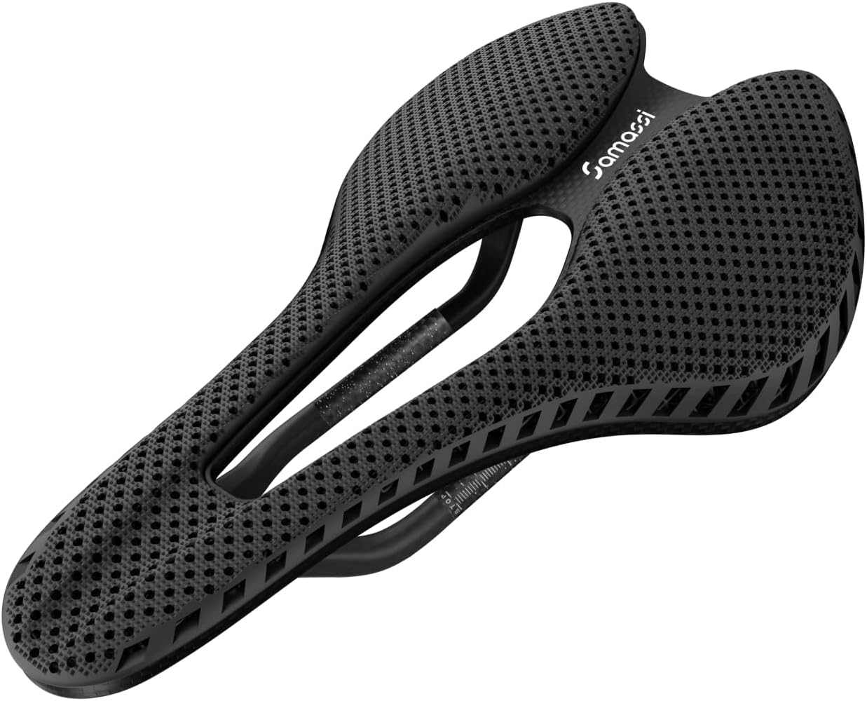 Bike Seat, 3D Printed Bike Saddle | Comfortable Bike Seat Cushion for Men and Women| Lightweight Carbon Fiber Bicycle Seat, Shock Absorbing and Breathable | Ideal for Road and Mountain Bikes