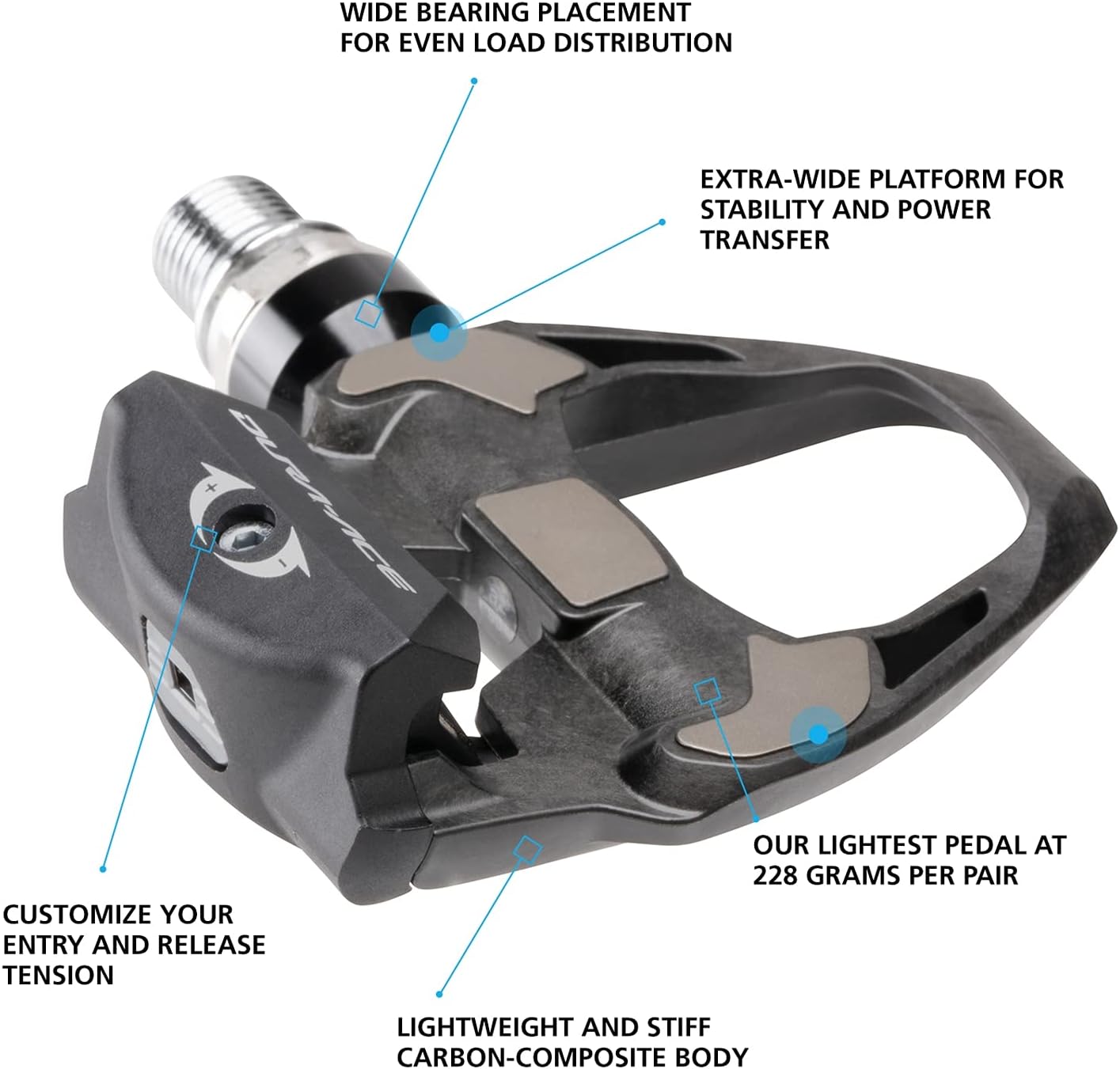SHIMANO DURA-ACE PD-R9100 Top Road Bike Pedals