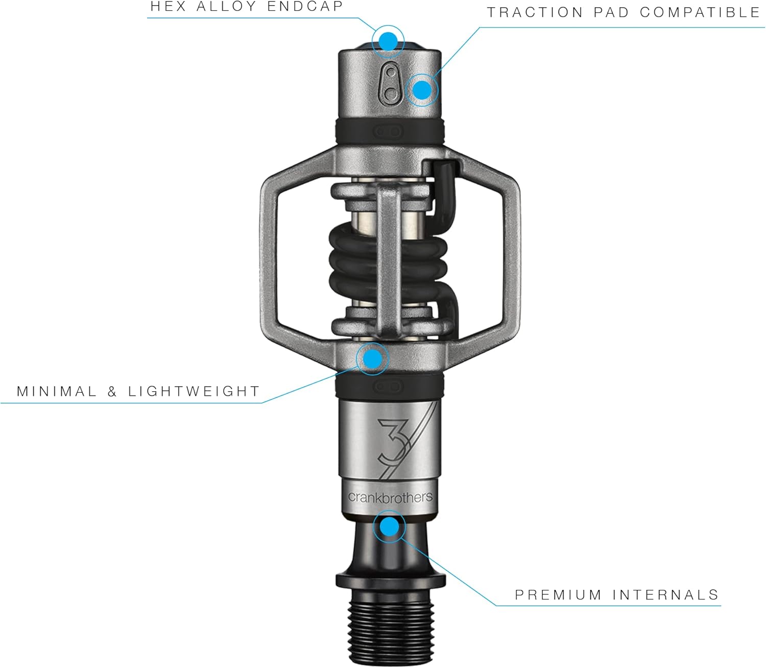 Crankbrothers Eggbeater MTB Clip-in Pedals - Minimal, Lightweight XC/Gravel Pedals