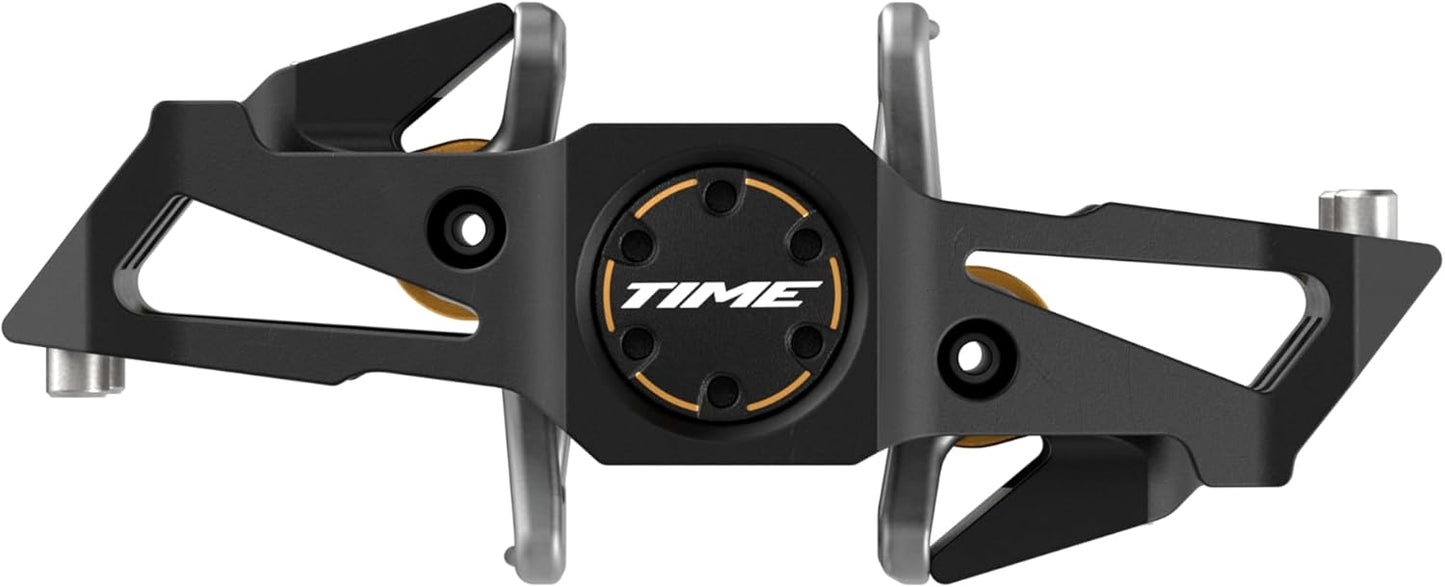 Time Sport Pedals Speciale 12 Small - Aluminum Body, Titanium Spindle, ATAC Standard Cleats Included - Black Gold B1