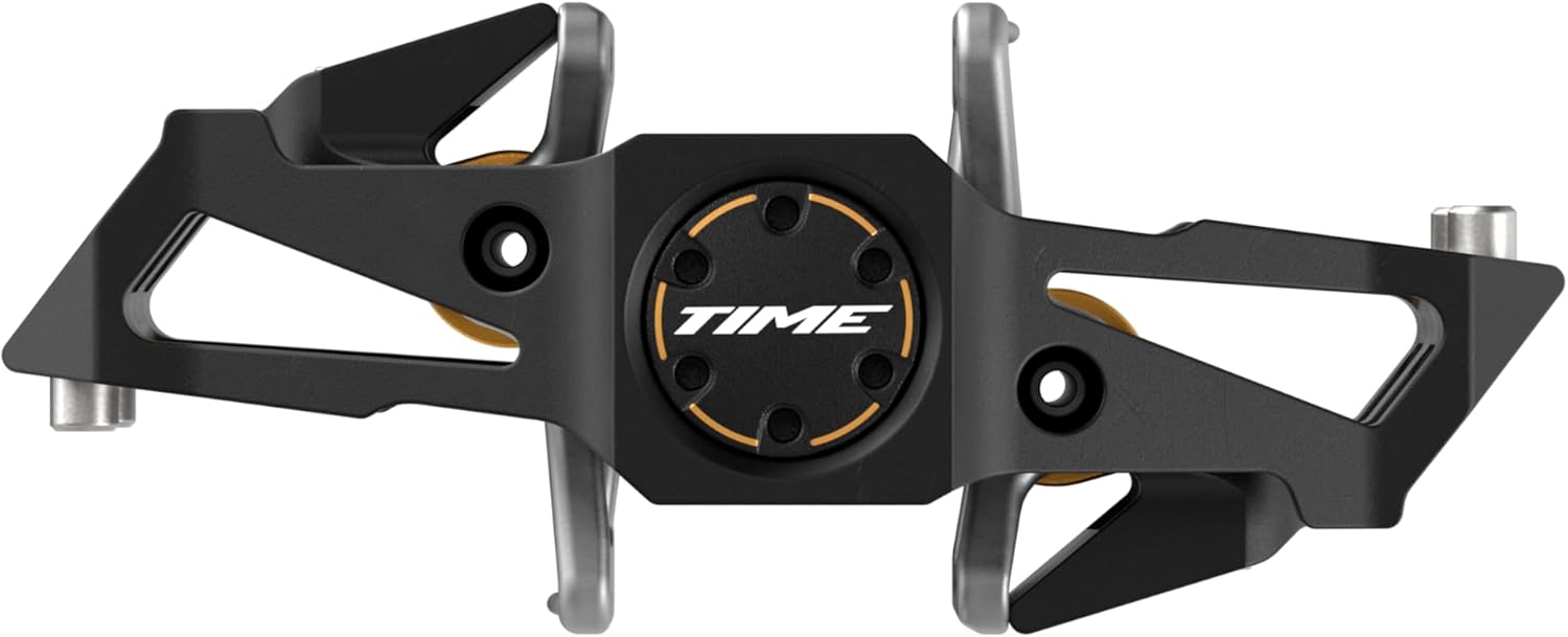 Time Sport Pedals Speciale 12 Small - Aluminum Body, Titanium Spindle, ATAC Standard Cleats Included - Black Gold B1