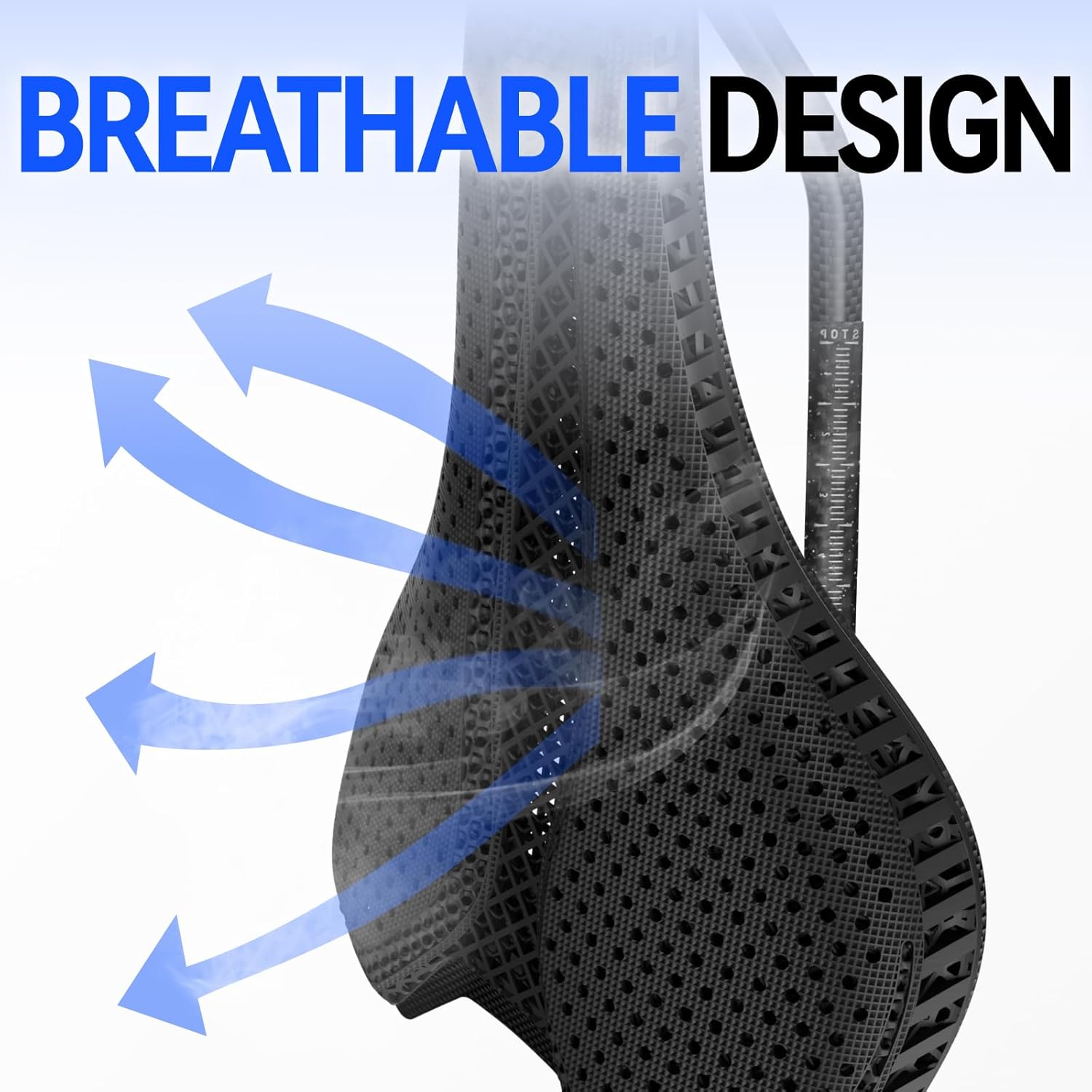 Bike Seat, 3D Printed Bike Saddle | Comfortable Bike Seat Cushion for Men and Women| Lightweight Carbon Fiber Bicycle Seat, Shock Absorbing and Breathable | Ideal for Road and Mountain Bikes