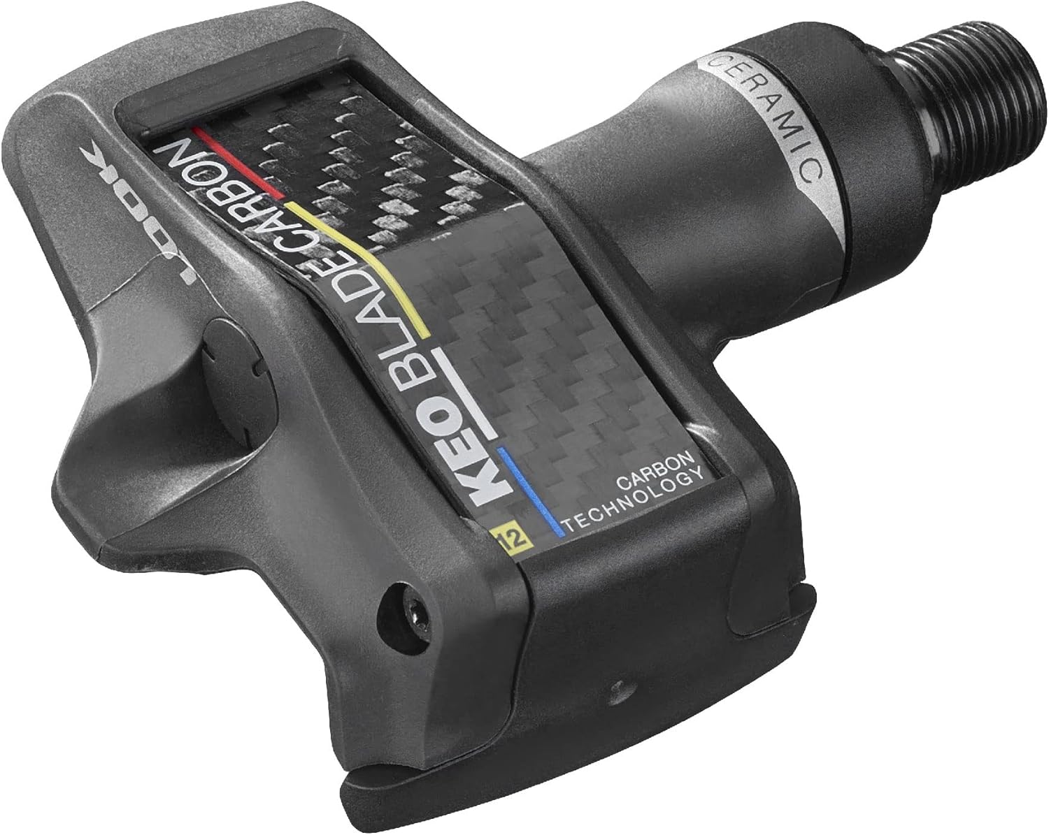LOOK Cycle - Keo Blade Carbon Ceramic Bike Pedals - High Performance Aerodynamic Look Keo Pedals - Carbon Blades - Ceramic Bearings - Friction Reduction - Long Lifespan