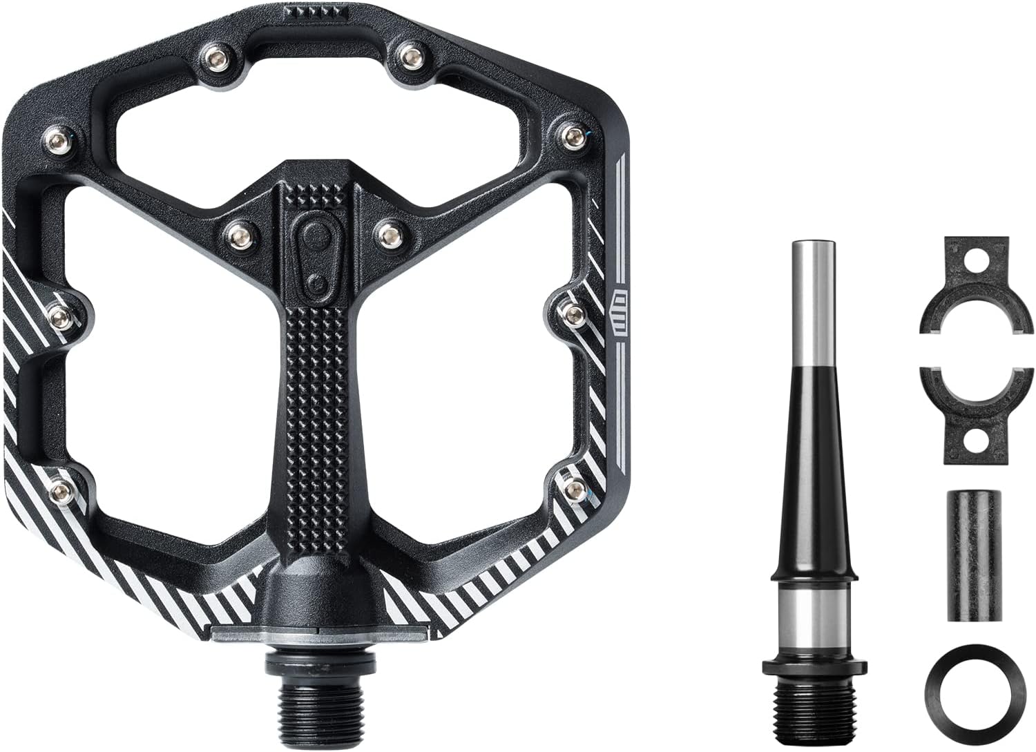 Crankbrothers Stamp Flat MTB Pedals - Size-Specific, Lightweight, Versatile, Durable Bike Pedals