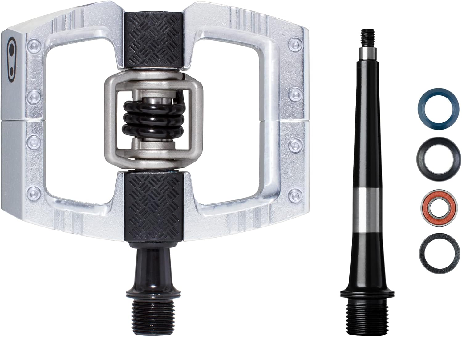 Crankbrothers Mallet DH,MTB Downhil Bike Pedal, High Polish Silver, One Size