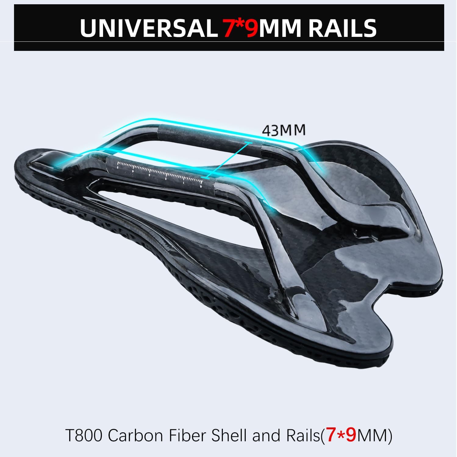 3D Full Carbon Fiber Bike Saddle - Adaptive Bicycle Seat to Reduce The Burden of Long Distance Cycling- Support BMX MTB & Gravel Bike