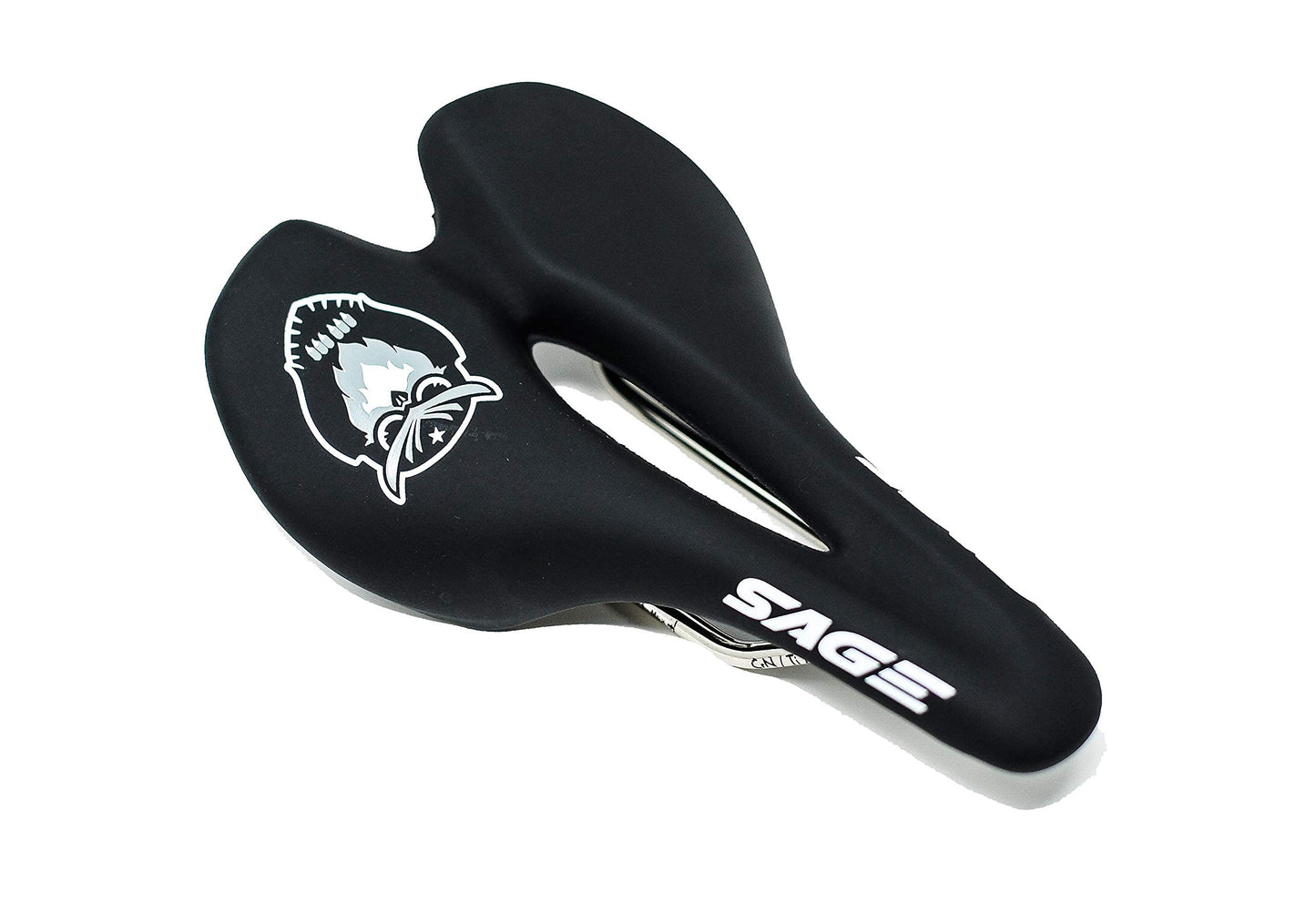 Sage Beccus Bike Saddle | Titanium Rails Bicycle Comfort Cushion Seat | Mountain Road Bikes Padded Cycling Seats | Men and Women Exercise Performance Cycle Accessories
