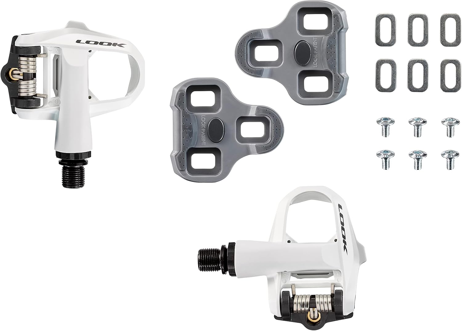 LOOK Cycle - KEO 2 Max - Road Bike Pedals - Large 500mm² Contact Area - Full Power Transfer - Ultra Lightweight Pedals, Normal Body - Clipless Pedal - Adjustable Tension