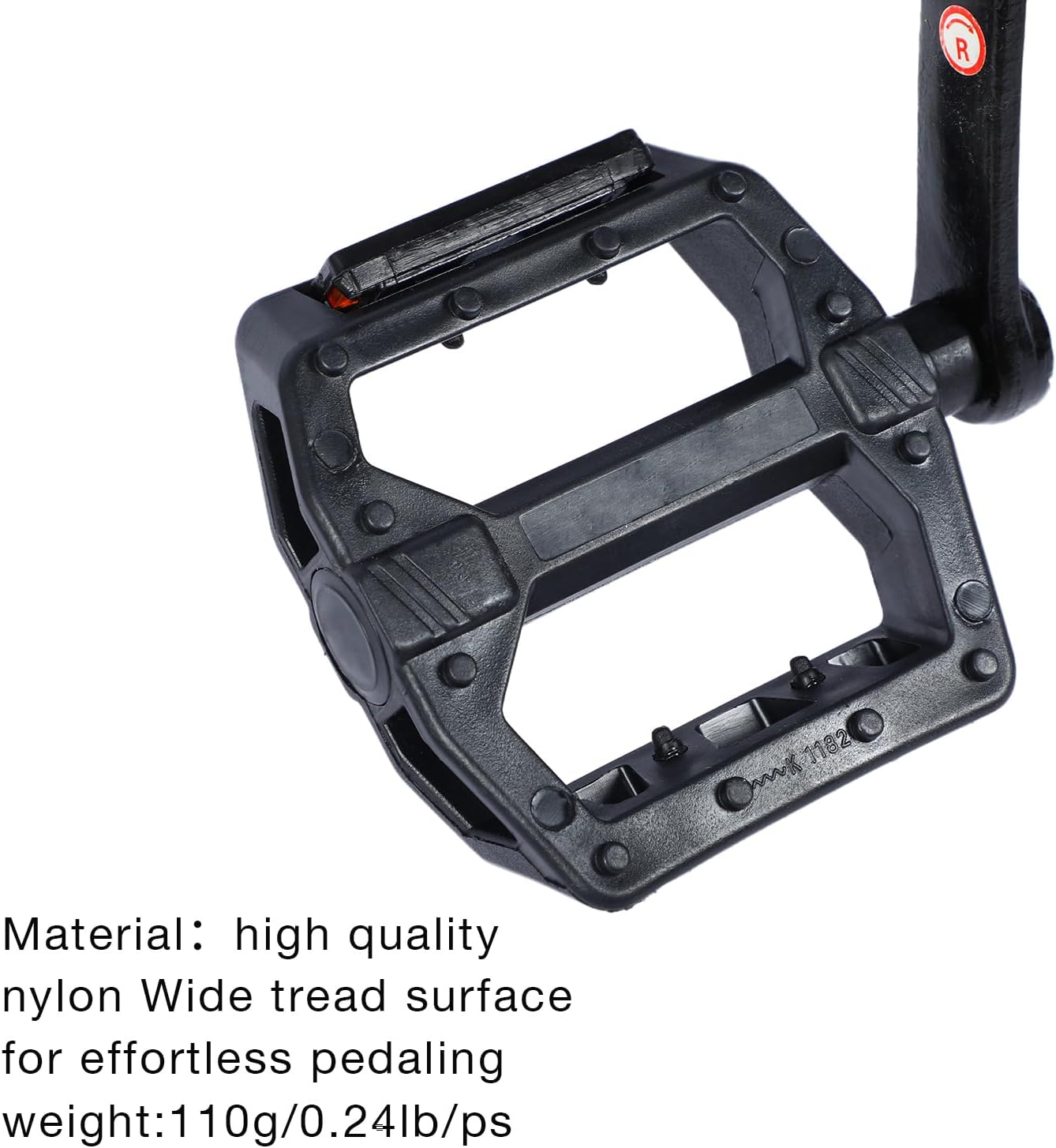 Bike Pedals 9/16" Lightweight Non-Slip Bicycle Platform Pedals Fits Most Adult Bikes Shock-Absorbing E-Bike Pedal Non-Slip & Durable Lightweight for Most Adult Bikes & MTB