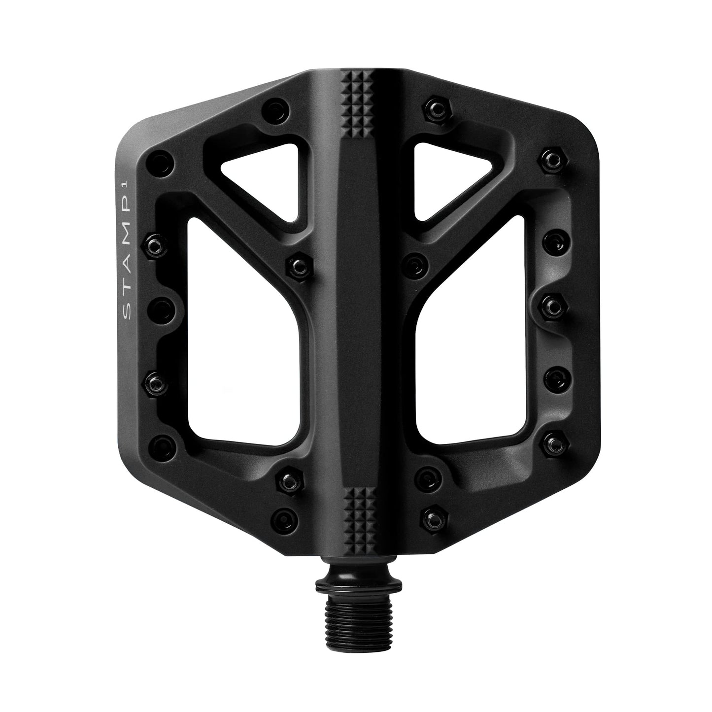 Crankbrothers Stamp Flat MTB Pedals - Size-Specific, Lightweight, Versatile, Durable Bike Pedals