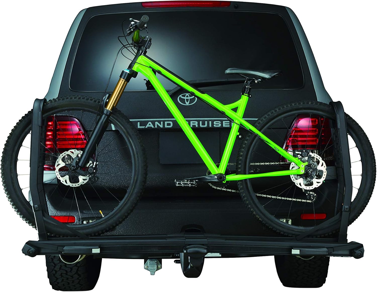 INNO INH110 Tire Hold Hitch Mount (1.25"/2") Platform Rack (1) Bike (E-Bike, Fat Tire, Full Suspension, Carbon Compatible)