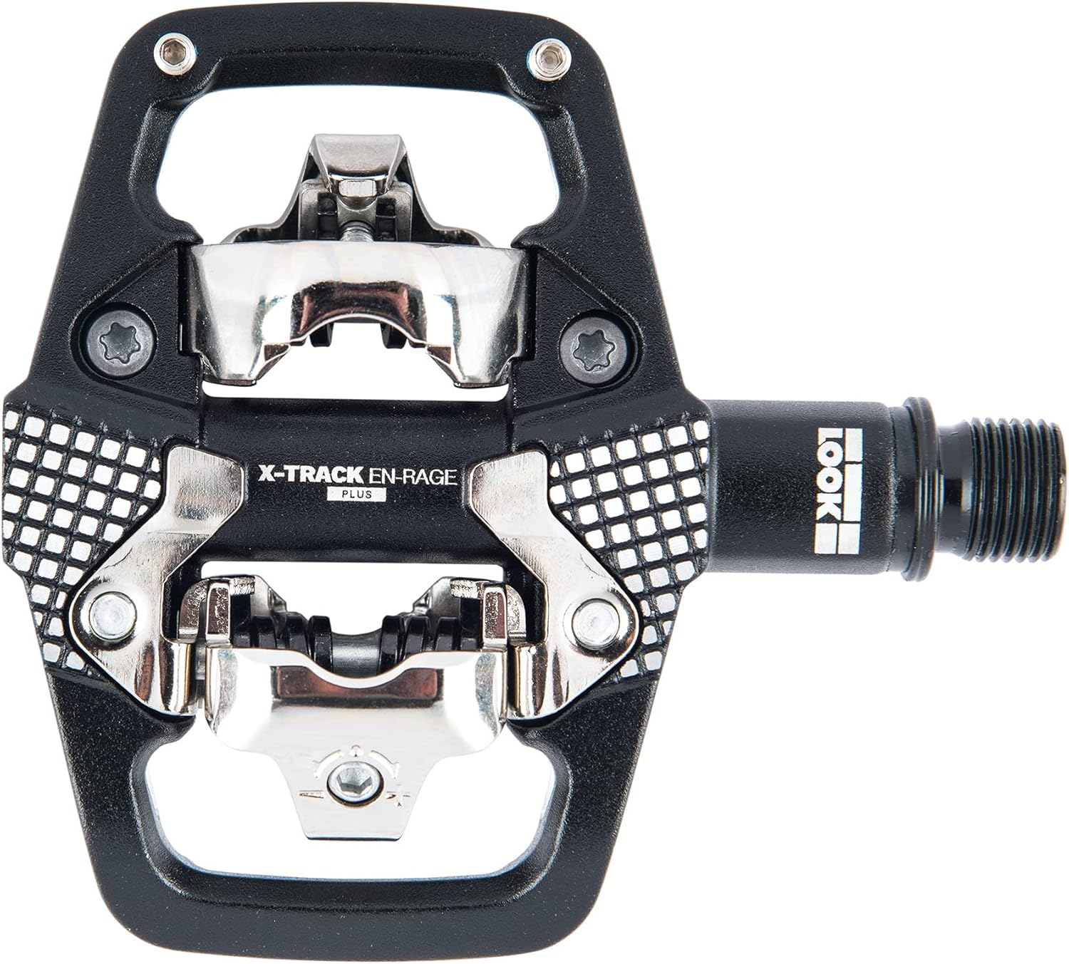 LOOK Cycle - X-Track En-Rage Plus MTB Pedals - Standard SPD Mechanism Compatible - Ultra Strong Forged Aluminum Body - Large Contact Surfaces - Ideal Enduro Bike Pedals