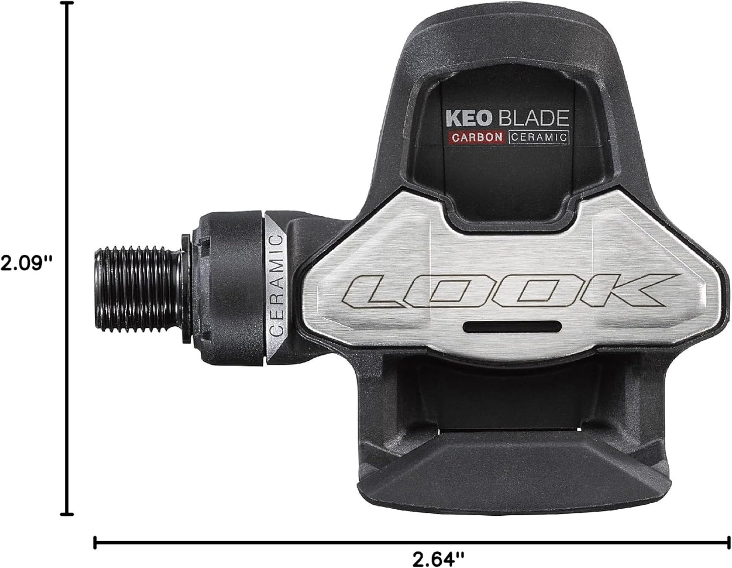 LOOK Cycle - Keo Blade Carbon Ceramic Bike Pedals - High Performance Aerodynamic Look Keo Pedals - Carbon Blades - Ceramic Bearings - Friction Reduction - Long Lifespan