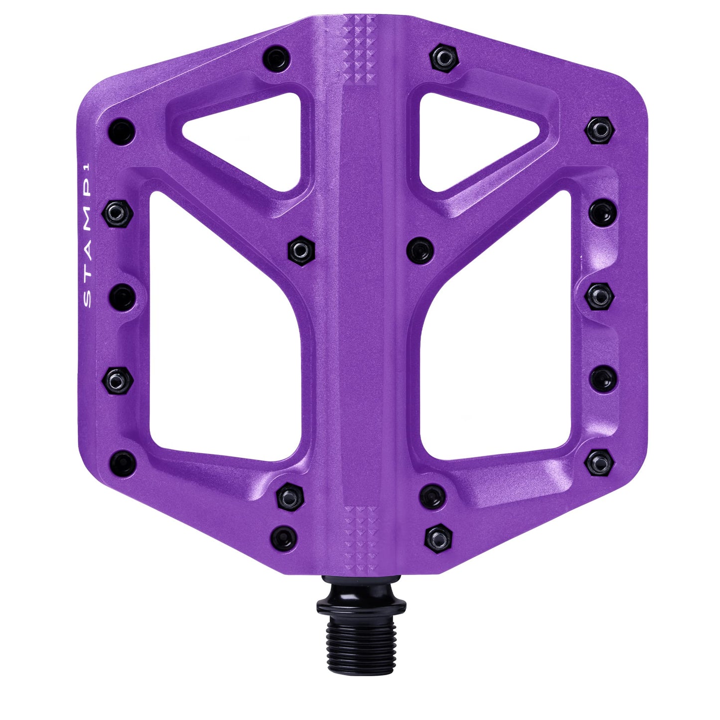 Crankbrothers Stamp Flat MTB Pedals - Size-Specific, Lightweight, Versatile, Durable Bike Pedals