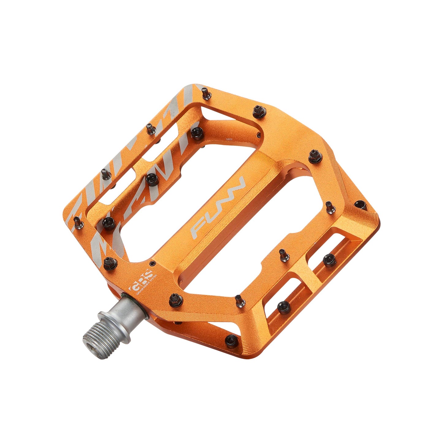 Funn Funndamental Flat Pedals - Wide Platform Bicycle Pedals for BMX/MTB Mountain Bike, Adjustable Grip for Outstanding Stability, 9/16-inch CrMo Axle